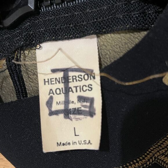 Henderson Aquatics Made in USA Unisex Black Wetsuits Dive Suits Sz-L - Picture 8 of 12
